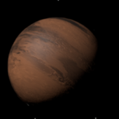 Lowpoly Mars Planet