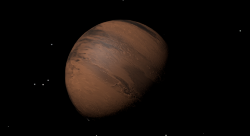Lowpoly Mars Planet