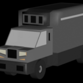 Low Poly Military Truck