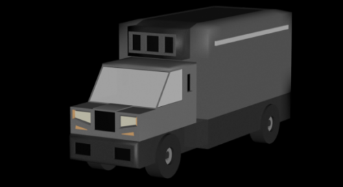Low Poly Military Truck