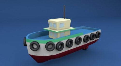 Low Poly Tugboat
