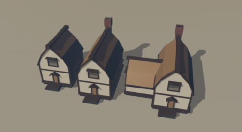 Low Poly Medieval House
