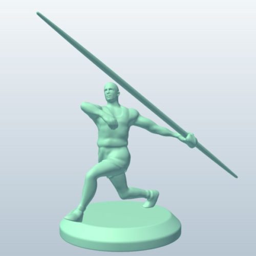 Male Javelin Throw Sculpt