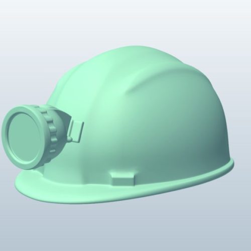 Miners Helmet With Lamp