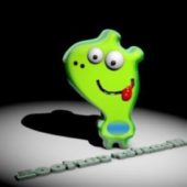 Funny Monster Cartoon Character