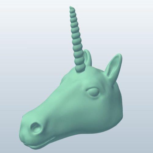 Head Partial Unicorn Sculpt