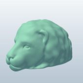 Novelty Head Partial Lion