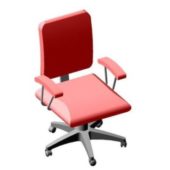 Red Office Armchair