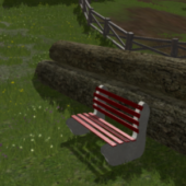 Wood Park Bench