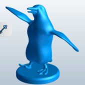 Penguin Statue Lowpoly