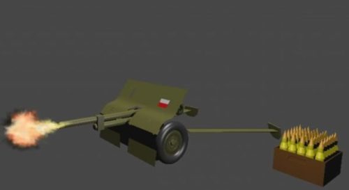 Polish Low Poly Artillery