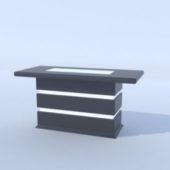 Simple Table In High Poly