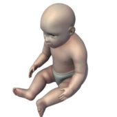 Sitting Baby Character