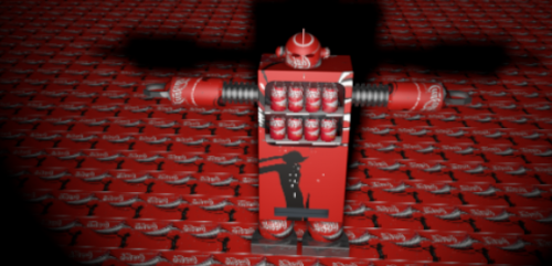 Soda Robot Character