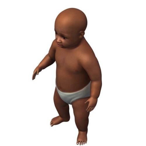 Standing Baby Character