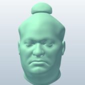 Japanese Sumo Head Sculpt