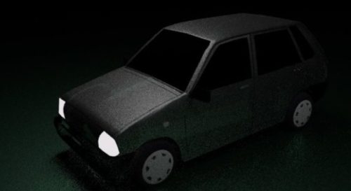 Suzuki Mehran Lowpoly Car
