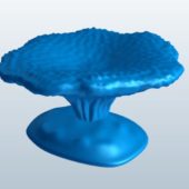 Wooden Table Coral
