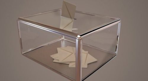 Glass Box For Voting