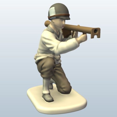 Wwii Soldier Bazooka Character