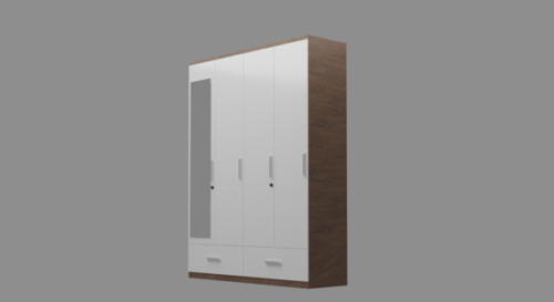 Flat Wardrobe 4 Doors