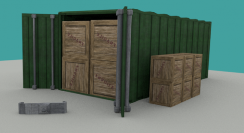 Wooden Warehouse Container