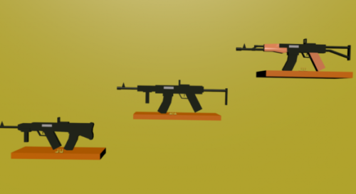 Weapons Gun Low Poly