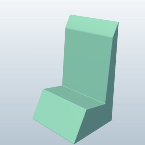 Wedge Chair Low Poly
