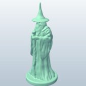 Wizard Staff Statue