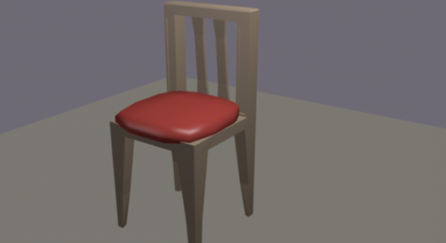 Lowpoly Wood Chair