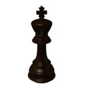 Black Chess King Character