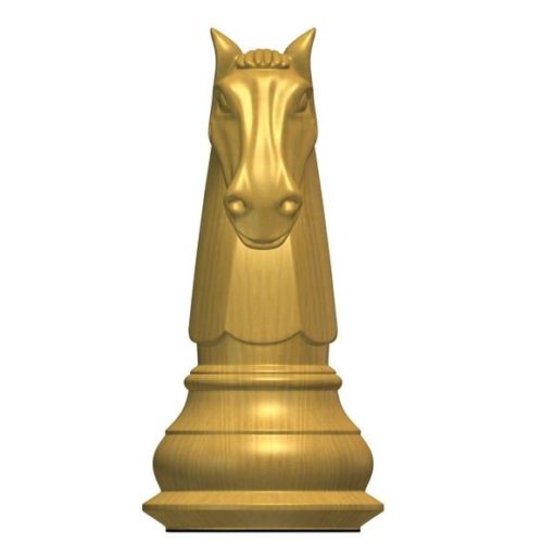Wood Chess Knight