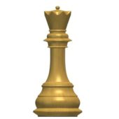 Wooden Chess Queen