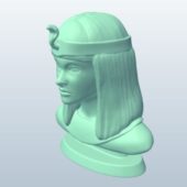 Bust Cleopatra Head Statue
