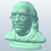 Franklin Bust Statue