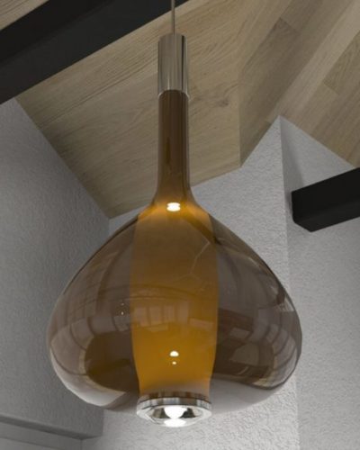 Big Glass Ceiling Lamp