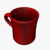 Red Ceramic Coffee Mug