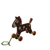 Horse Pullalong Kid Toy