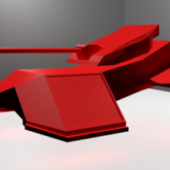 Hover Tank Low Poly
