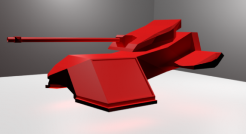 Hover Tank Low Poly