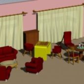 Living Room With Furniture Sets