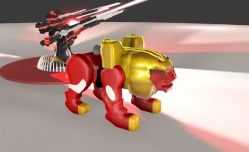 Red Lion Zord Character