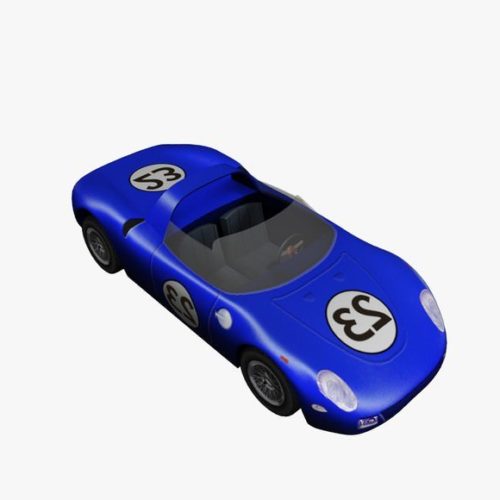 Racing Car Blue Color