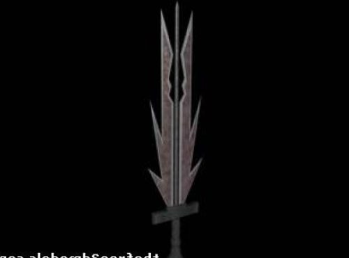 Scifi Tribble Bladed Sword