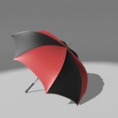 Red Black Umbrella