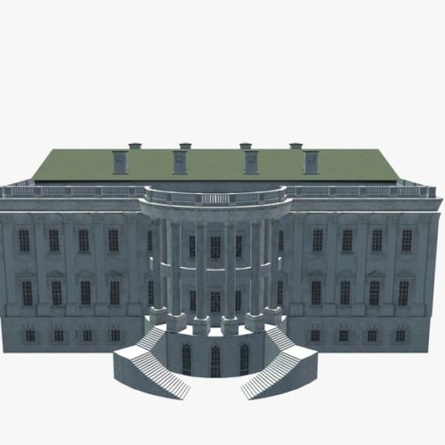 white house with copy space