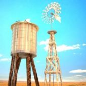 Buildings Windmill Water Tank
