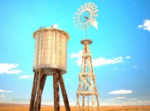 Buildings Windmill Water Tank