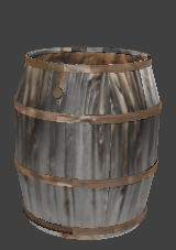 Old Wreck Wooden Barrel