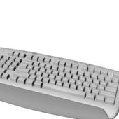 107 Keys White Windows Keyboard
